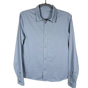 Vuori Shirt Mens Small Long Sleeve Knit Oxford Button Front Pique Classic